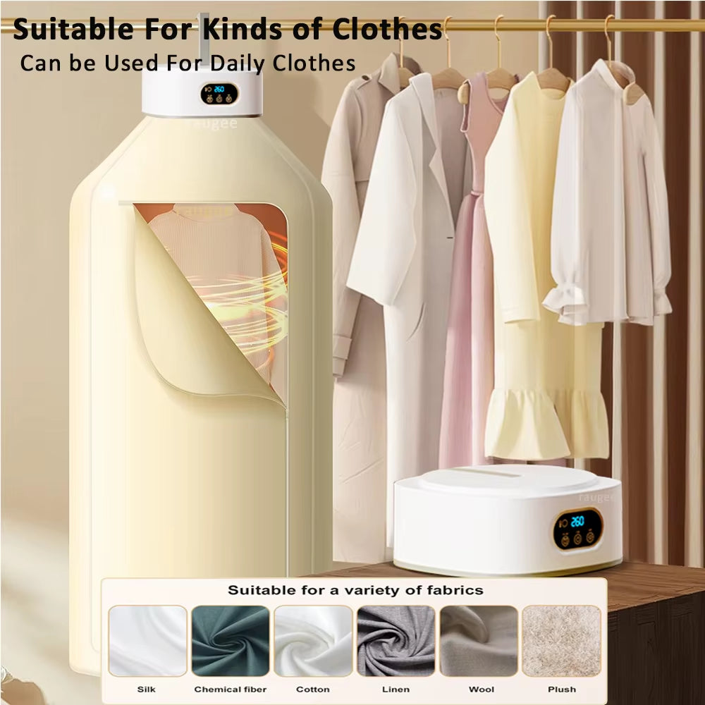 Portable Clothes Dryer Folded Electric Clothing Dryer Multifunctional Intelligent Timed Warm Laundry Dryer with Remote Control